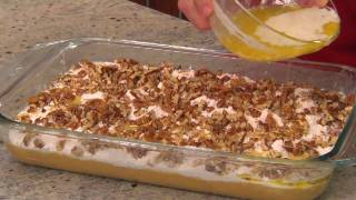 How to Make Praline Pumpkin Dessert with Betty Crocker [upl. by Missy]