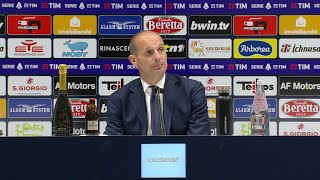 CAGLIARI  JUVE 22 Allegri quotil primo tempo più brutto della stagionequot Conferenza stampa [upl. by Nnyw]