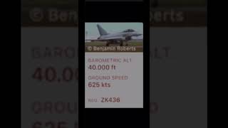 I found a plane break the sound barrier on my first day😨 shorts flightradar24 edit viral [upl. by Claudina]