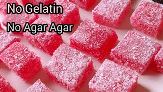 How to Make Gummy Candy without Gelatin And Agar Agar  Jujubes  Jello Candy by FooD HuT [upl. by Lafleur]