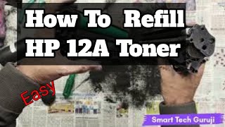 How to Refill Hp12a Cartridge II Canon LBP 2900 toner refill II CartridgeRefilling II [upl. by Eustazio]