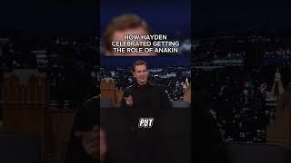 How HAYDEN CHRISTENSEN celebrated being hired for the role of Anakin Skywalker [upl. by Llirred]