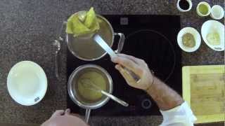 Cooking Demo Wonton Ravioli with Soya Marinated Prawns and Parmesan Fondue [upl. by Amando]