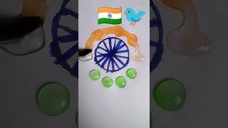 colour mixing 🔴🟡🔵🟣🟢💝⚫⚪ drawing satisfying color painting anaya colors easyd India flag Army [upl. by Arlen401]