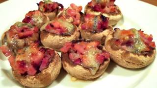 Champiñones rellenos al horno  Recetas fáciles ✅ [upl. by Navar]