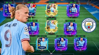 Manchester City  Best Ever Squad Builder FIFA Mobile [upl. by Refinneg383]