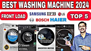 Best Washing Machine In 2024 🇮🇳  Top 5 Best Front Load Washing Machine [upl. by Bubalo977]