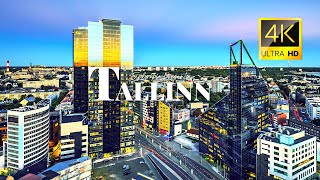 Tallinn Estonia 🇪🇪 in 4K ULTRA HD 60FPS Video by Drone [upl. by Rosana]