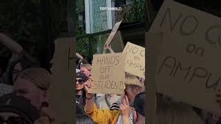 Protesters take over Amsterdam streets in solidarity with Gaza [upl. by Rodney968]