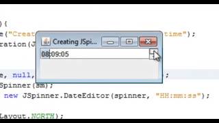 Creating JSpinner Component with time [upl. by Earized]