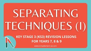 Mixtures Separating Techniques Filtration amp Evaporation  Chemistry Revision Years 7 8 amp 9 [upl. by Aronaele82]