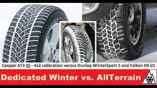 Winter Tires versus AT Cooper AT3 4S  Traction Tests [upl. by Auhsuoj]