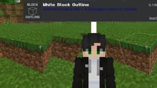 WHITE BLOCK OUTLINE MOD MCPE 120  SURVIVAL amp PVP MOD minecraft gaming  FLASHY GAMERZ [upl. by Auqenat]