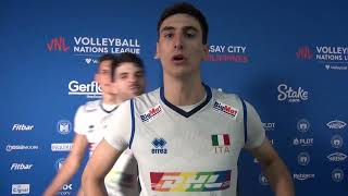 VNL  Alessandro Michieletto dopo ItaliaCanada 32 [upl. by Armond]