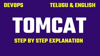 tomcat in Telugu amp English by kk  Linux Environment [upl. by Usanis262]