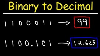 How To Convert Binary To Decimal  Computer Science [upl. by Eradis]