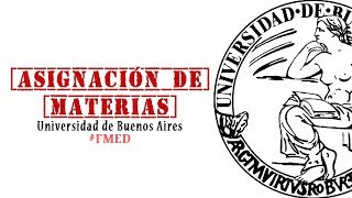 ¿CÓMO MIRAR LA ASIGNACIÓN DE MATERIAS  Universidad de Buenos Aires FMED 🤓🧐 [upl. by Curran]