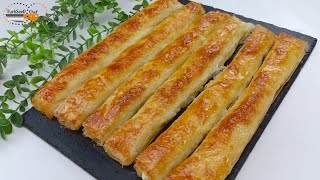 Borek Croustillant Au Fromage  Bourek Turc  Recette facile et rapide [upl. by Enniroc]