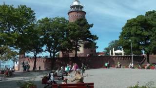 Kolberg  Kolobrzeg Szenen aus der Altstadt dem Hafen und vom Strand [upl. by Enirol390]