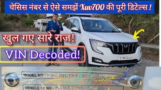 decode VIN PDI Secrets🔥chassis number will tell everything of car चेसिस नंबर मैं सारे राज must [upl. by Proud228]