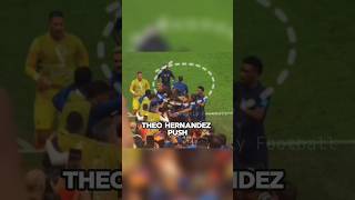 When Theo Hernandez Pushed Upamecano [upl. by Eceinal499]