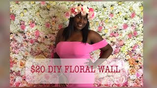 DIY 20 Flower Wall Backdrop [upl. by Phenica]