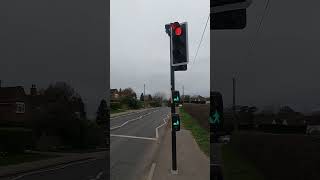 Padbury A413 Siemens Helios CLS Traffic Lights Toucan Crossing [upl. by Evy]