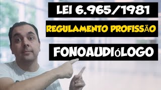 Questões sobre a regulamentação da profissão de Fonoaudiólogo lei 6965 CREFONO 4 [upl. by Linnet]