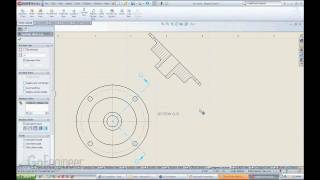 SOLIDWORKS  Aligned Section Views [upl. by Lichtenfeld]