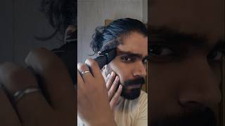 Man bun  Undercut  low taper manbun lowtaper undercuthairstyle longhair [upl. by Vine]