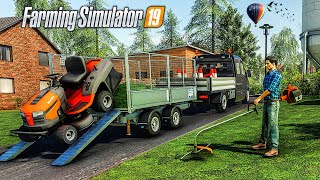 Débroussailleuse amp Nouveaux équipements Farming Simulator 19 PAYSAGISTE [upl. by Chud]