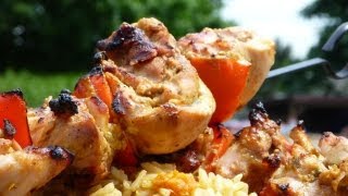 Easy Chicken Recipes  Chicken Kabobs [upl. by Hsakaa373]