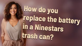 How do you replace the battery in a Ninestars trash can [upl. by Valiant299]