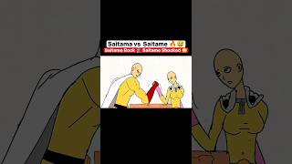 Saitama vs saitame arm wrestling competition 🔥😂 shorts anime badass moments [upl. by Anya392]