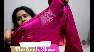 Stretchable Lycra Blouses Review  How to select  The Neelz Show [upl. by Eikcin]