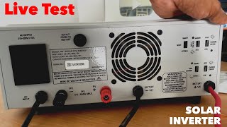 Microtek Solar Inverter Live Test with Solar Panel  Solar Inverter All Settings and Features [upl. by Suravaj]