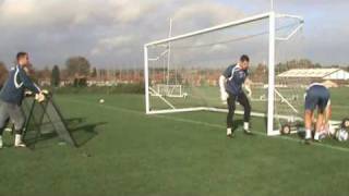 Goalkeeper training at Leicester City FC with Crazy Catch [upl. by Gerius]