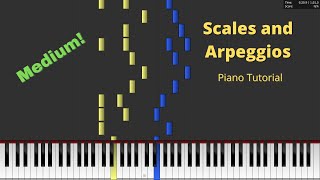 Scales and Arpeggios The Aristocats Piano Tutorial [upl. by Mary]