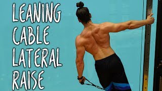 KILLER shoulder workout for mass  leaning cable lateral raise [upl. by Eldoree226]