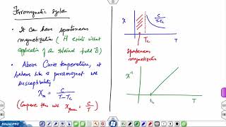 Lec 51 Ferromagnetism antiferromagnetism Pauli paramagnetism and Landau diamagnetism [upl. by Narod]