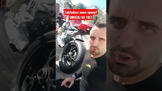 Nowe opony w motocyklu  o czym trzeba pamiętać motocykl opony oponymotocyklowe motocykle [upl. by Einahpit320]