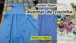 COMO FAZER AVENTAL DE COZINHA  FAÇA VOCÊ MESMO [upl. by Seditsira]