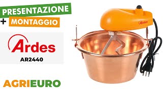 Presentazione e montaggio dellArdes AR2440  Paiolo elettrico in rame  2L  15W [upl. by Eile968]