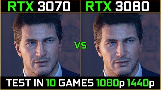 RTX 3070 vs RTX 3080  Test in 10 Latest Games  1080p  1440p [upl. by Nailij449]