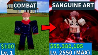 Starting Over as Yuji Itadori and Obtaining All Fighting Style Noob to Pro in Blox Fruits Roblox [upl. by Ketchan597]