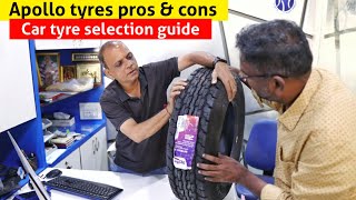 Apollo Tyres  full range of tyres explained  Pros amp Cons  Apollo car tyres review  Birlas Parvai [upl. by Yeslehc]