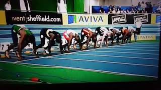 Dwain Chambers Sprinting the 60m [upl. by Nnoved]