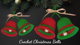 How to Crochet Christmas Bells [upl. by Saba]