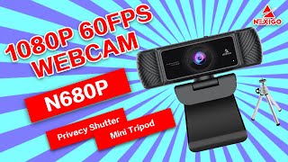 NexiGo N680P 1080P 60FPS Webcam with Microphone and Builtin Privacy Cover [upl. by Cross]