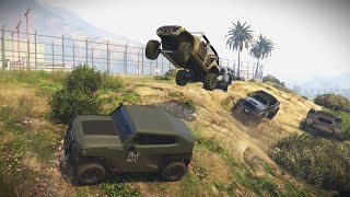 Military Offroad Car Meet  it started peacefully GTA V Online [upl. by Notnad712]